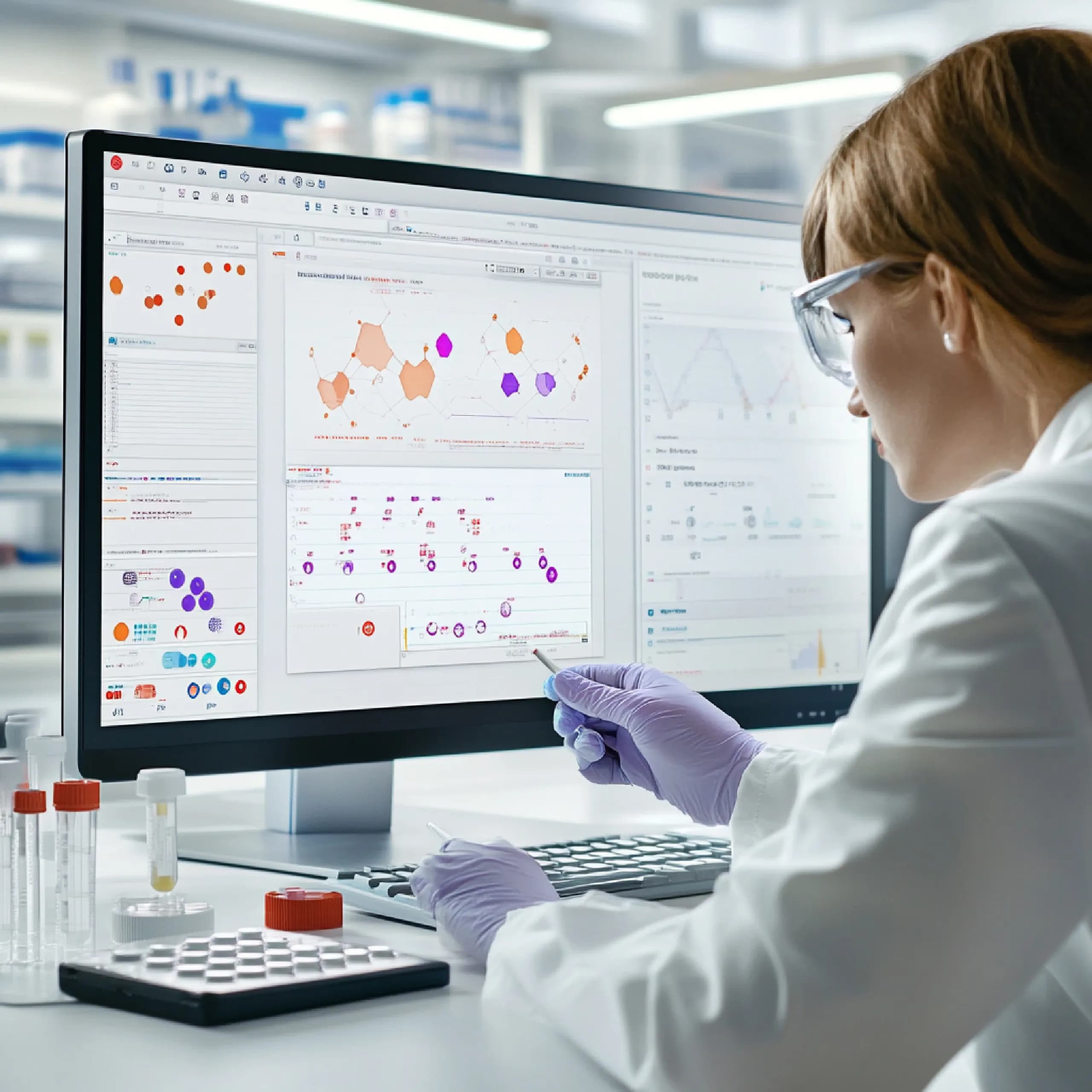 scientist-is-working-computer-with-lab-lab-background