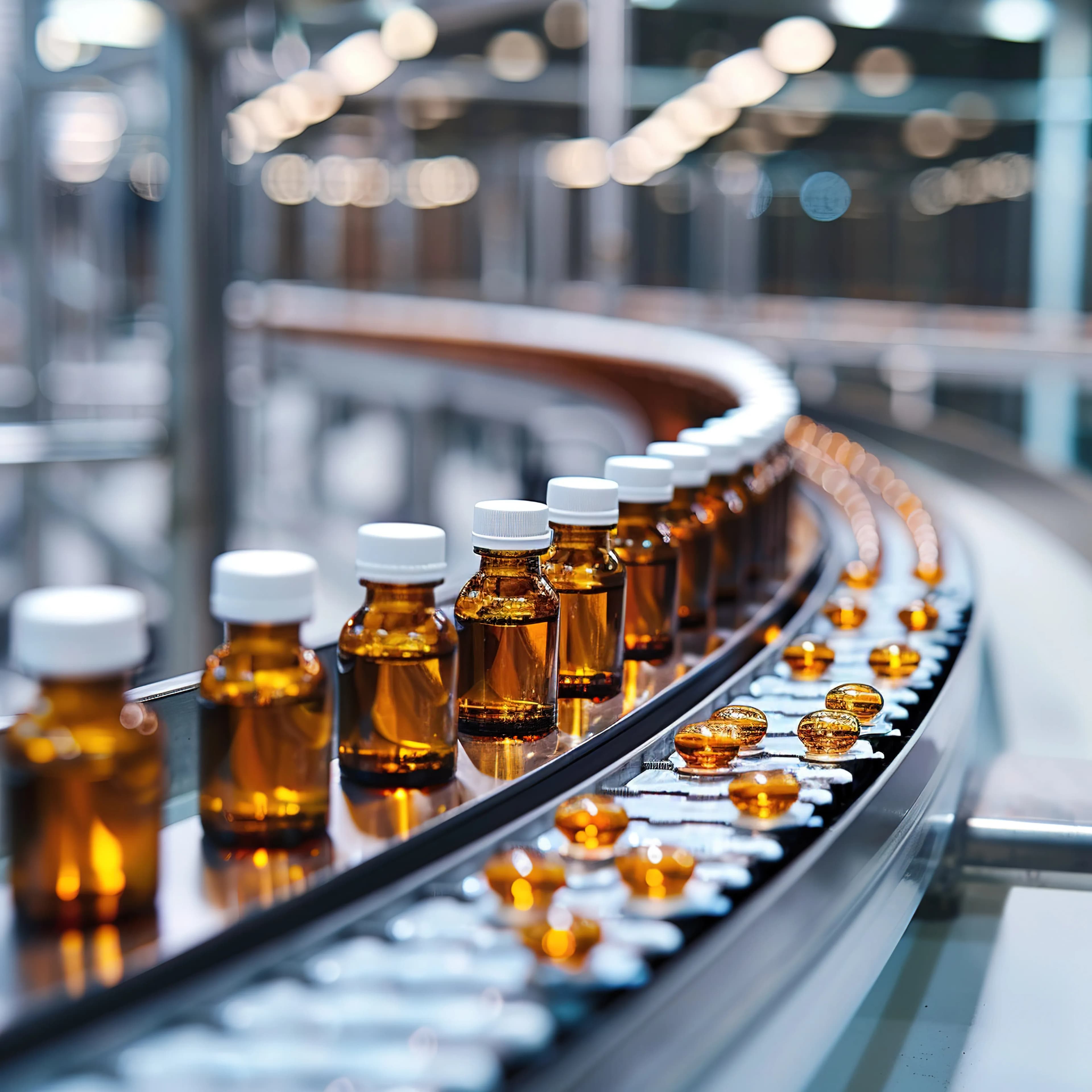 closeup-medicine-line-with-glass-bottles closeup-medicine-line-with-glass-bottles